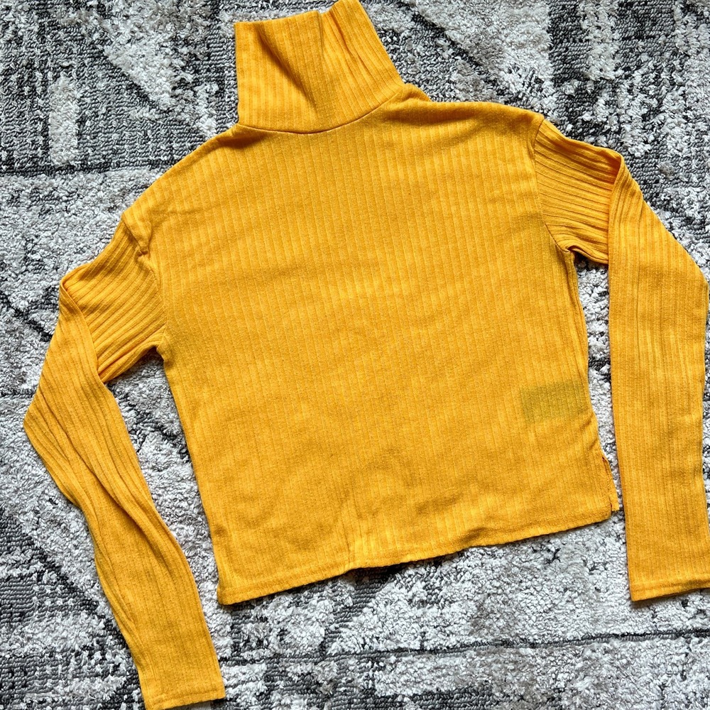 knitted sweater mock neck XS